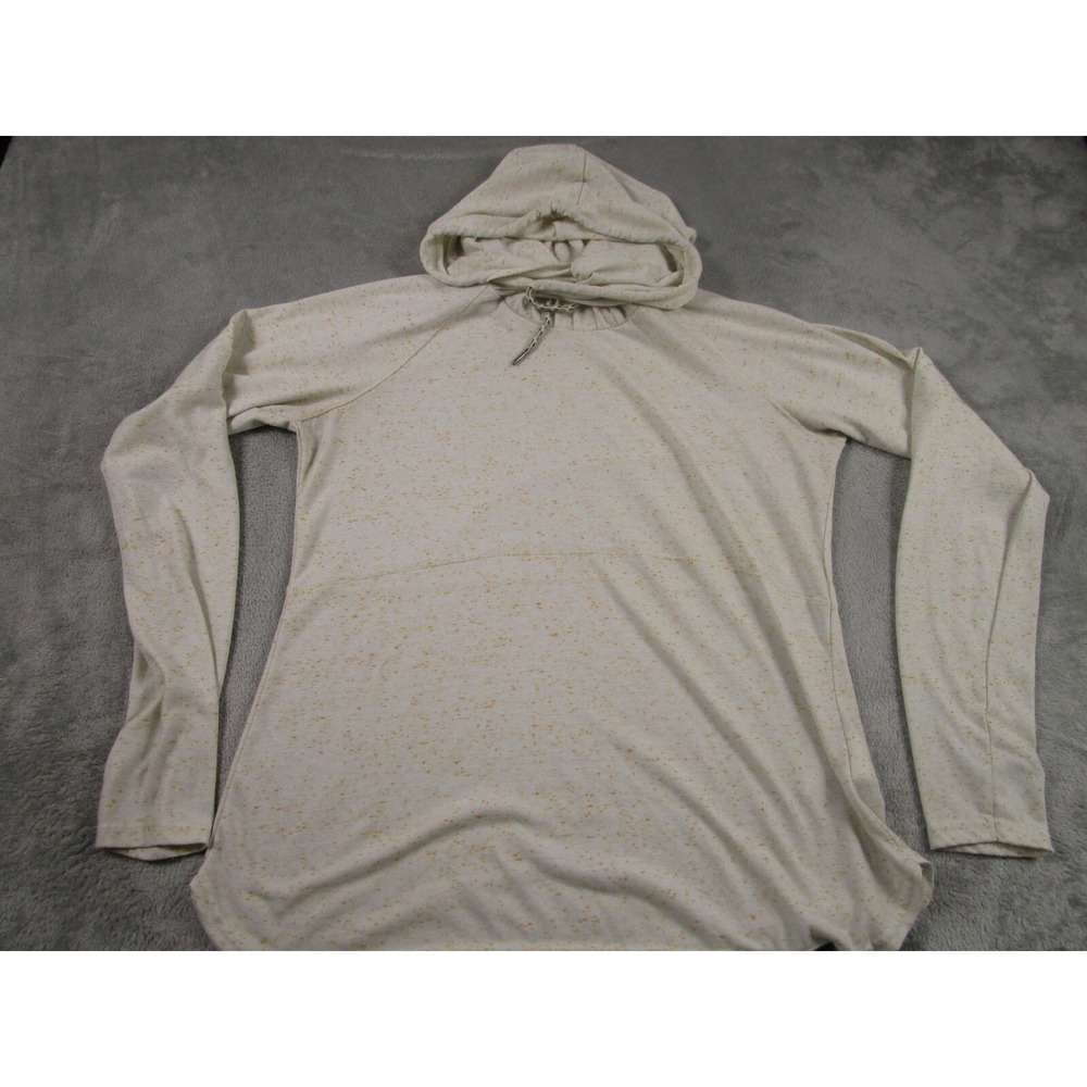 Columbia Sweater Womens Large‎ White Pullover Hoodie Lightweight Textured